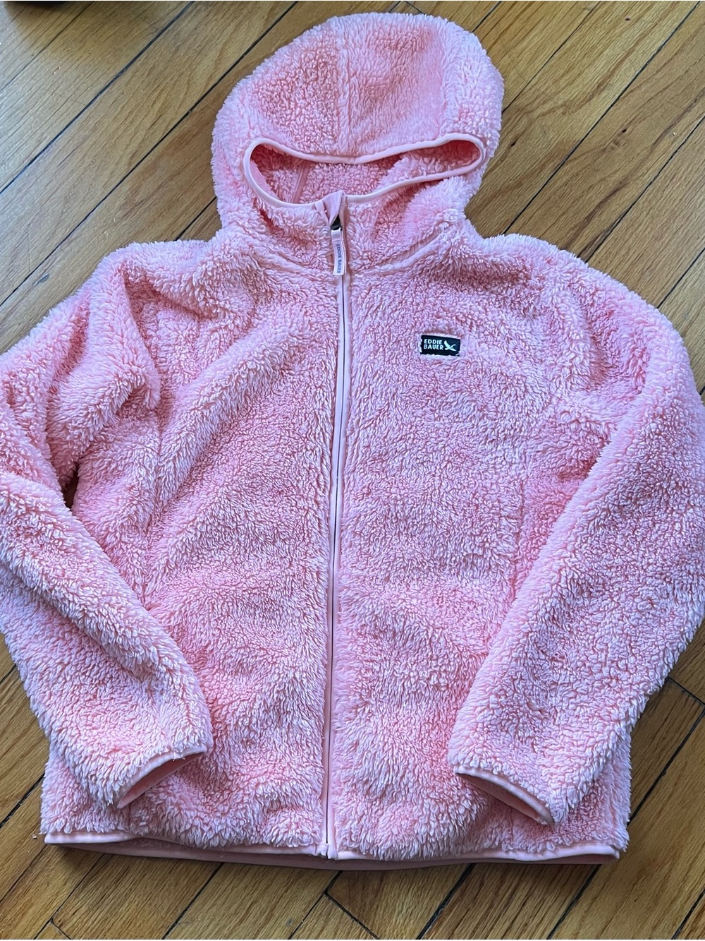 Eddie Bauer Pink Sherpa Zip-Up Hoodie
